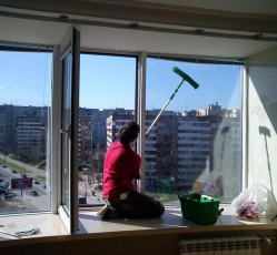 Мытье окон в однокомнатной квартире Каневская
